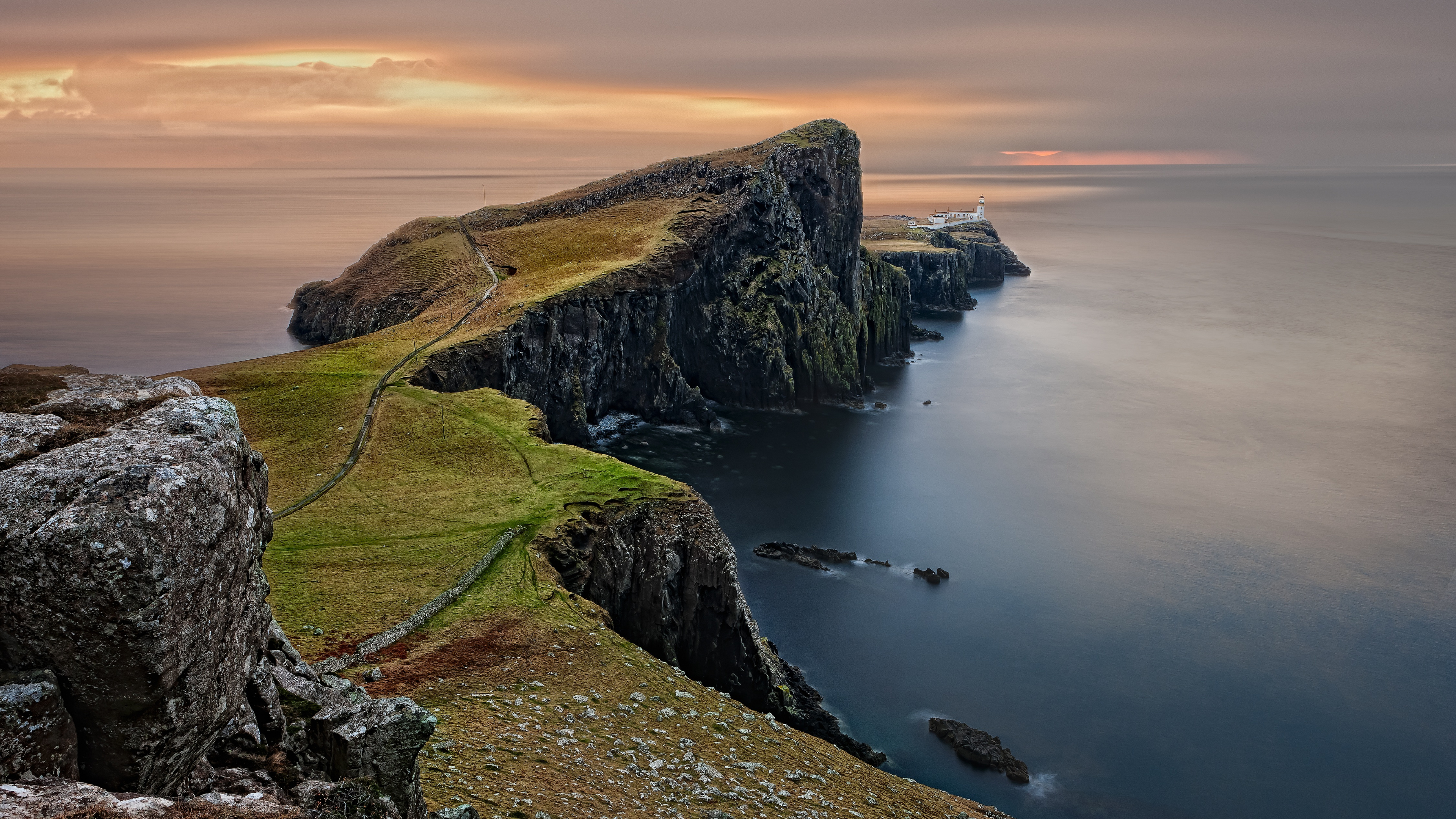 Обои Шотландии, Шотландское нагорье, ская, природа, побережье в разрешении 3840x2160