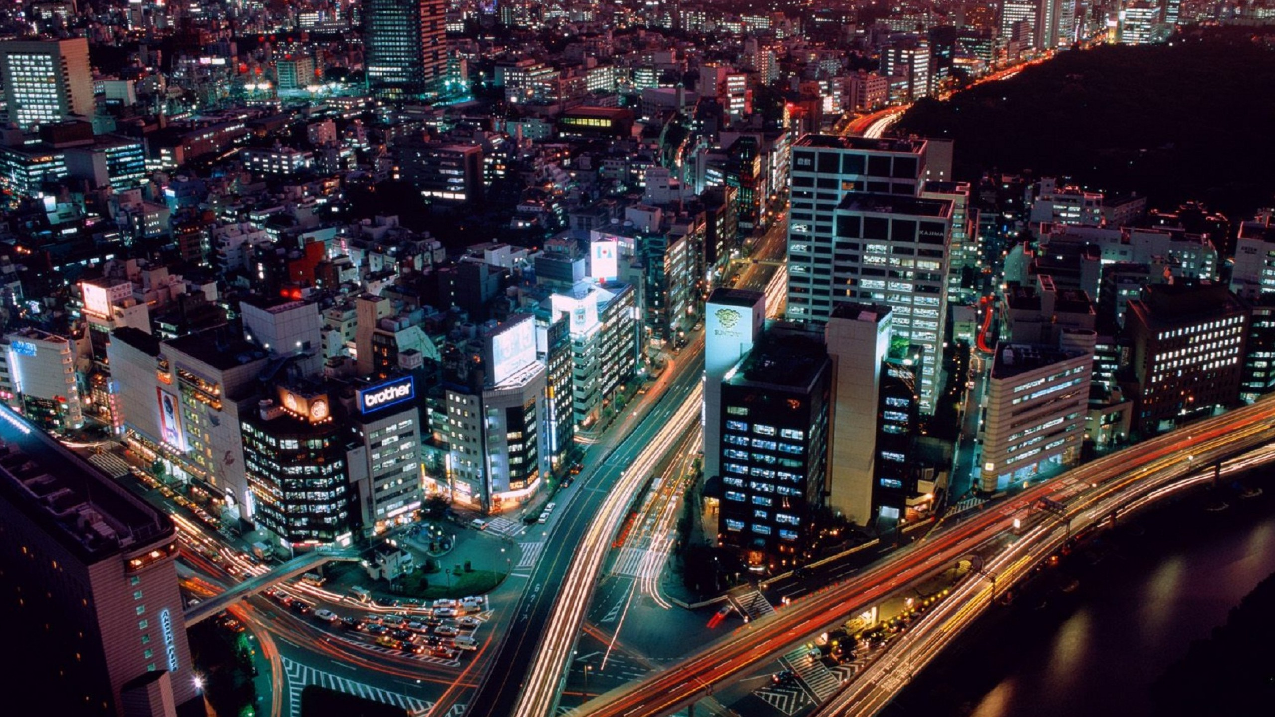 Обои городской район, городской пейзаж, город, метрополия, небоскреб в разрешении 2560x1440