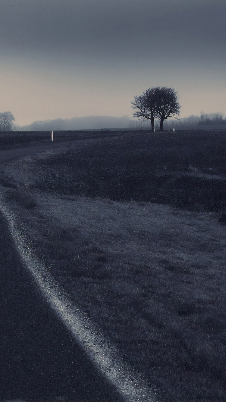 Обои Резки Формы, дорога, черный, горизонт, облако в разрешении 750x1334