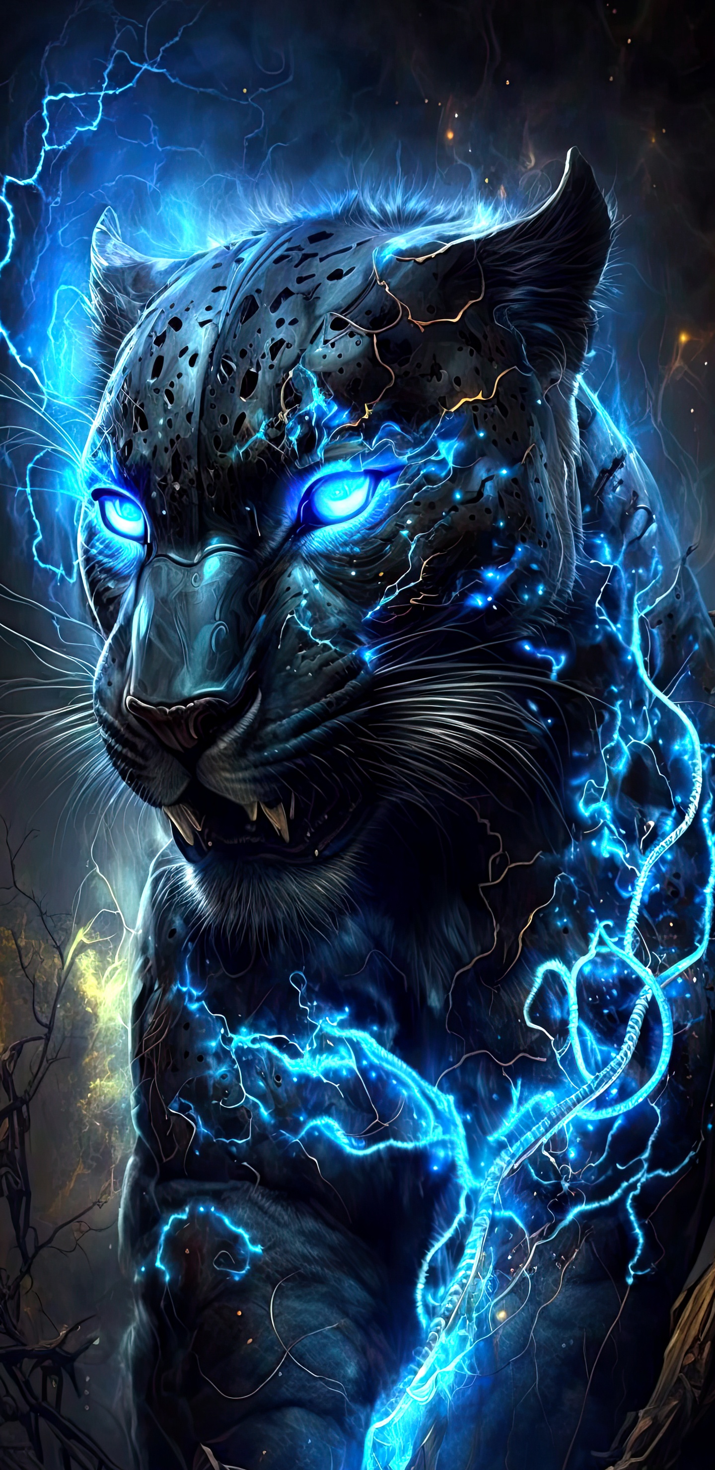 Обои масаи Лев, Лев, тигр, Ягуар, живопись в разрешении 1440x2960