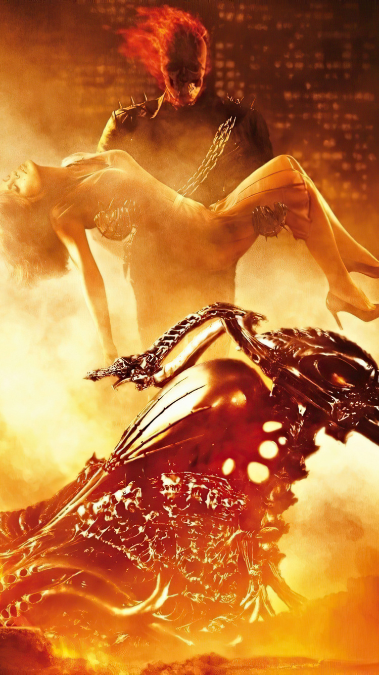 Обои призрачный всадник, арт, тепло, театральное искусство, развлечение в разрешении 750x1334