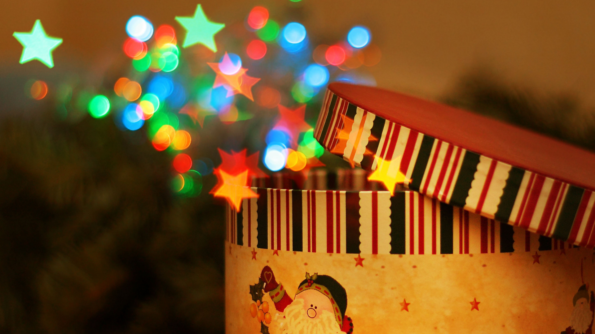 Обои Новый год, Рождественский день, Санта-Клаус, свет, Дед Мороз в разрешении 1920x1080