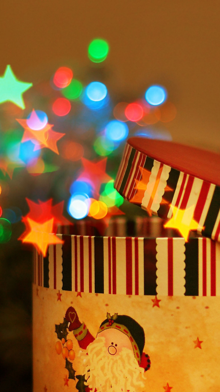 Обои Новый год, Рождественский день, Санта-Клаус, свет, Дед Мороз в разрешении 750x1334