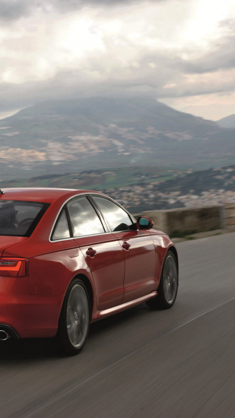 Обои Ауди s6, audi, авто, семейный автомобиль, автомобиль среднего размера в разрешении 750x1334