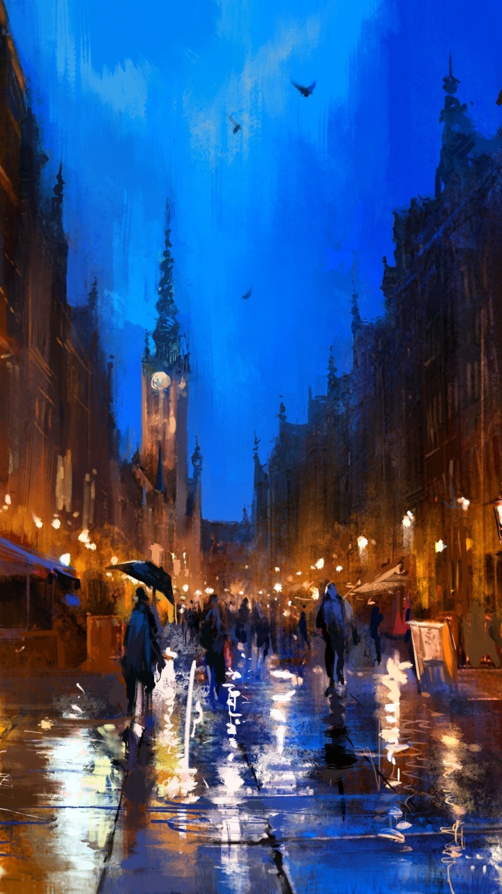 Обои Gdask, арт, концепт арт, живопись, артист в разрешении 720x1280