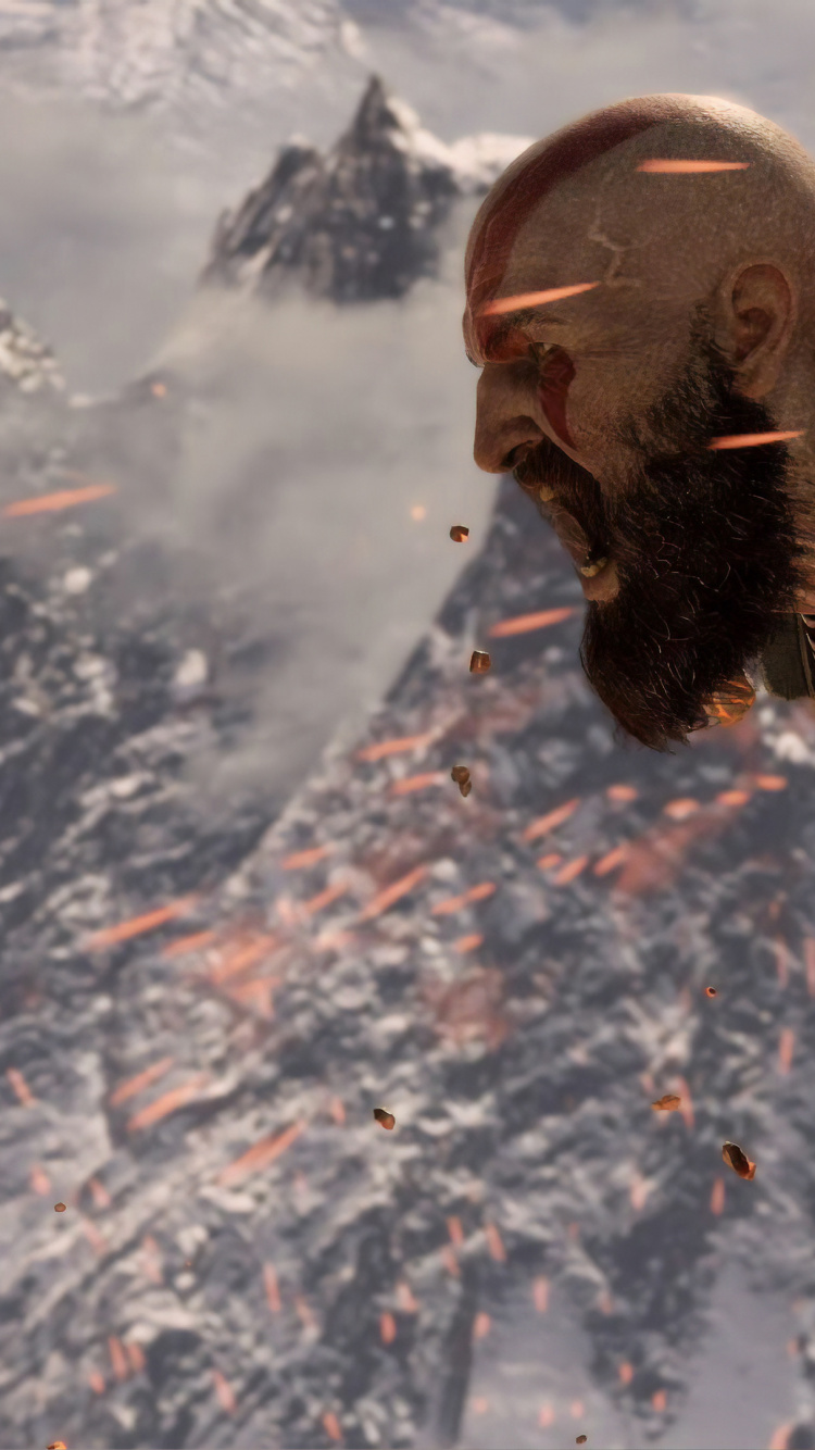 Обои игра, god of war, видеоигра, рок, fortnite в разрешении 750x1334