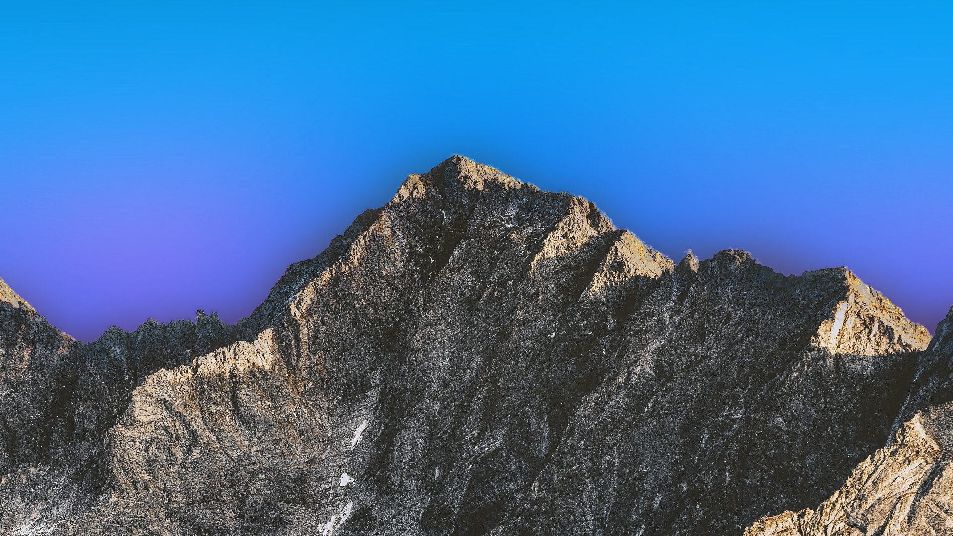 Обои облако, гора, склон, нагорье, коренная порода в разрешении 1920x1080