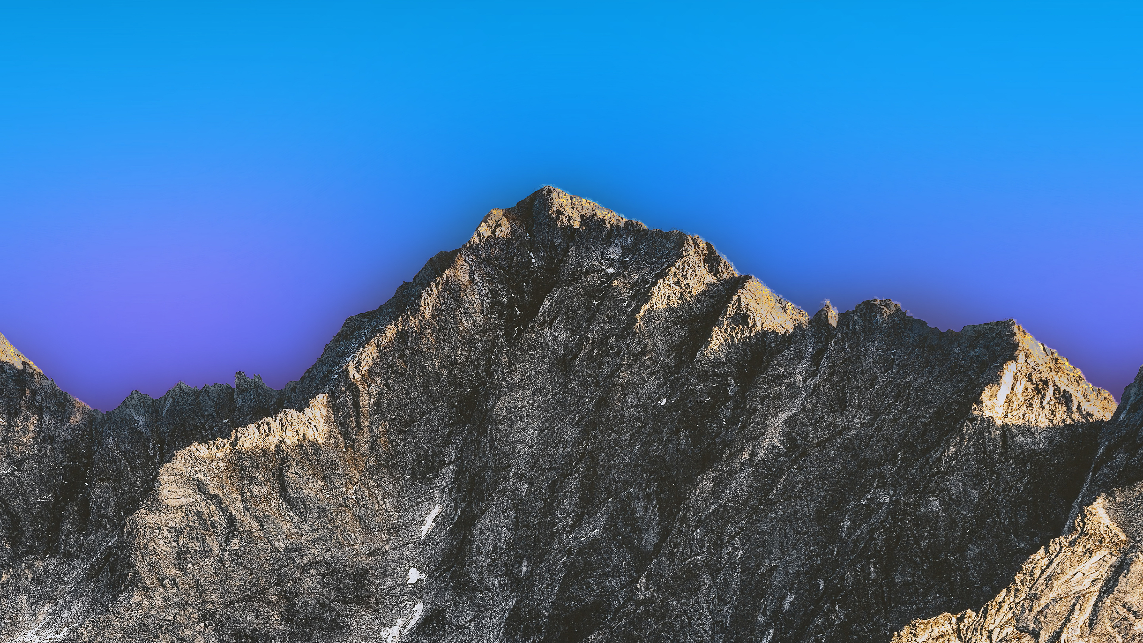 Обои облако, гора, склон, нагорье, коренная порода в разрешении 3840x2160