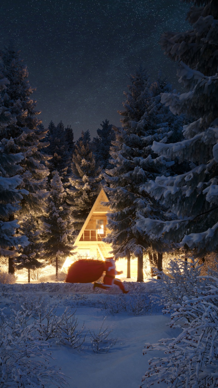 Обои освещение, иллюстратор, дерево, природа, архитектор в разрешении 720x1280