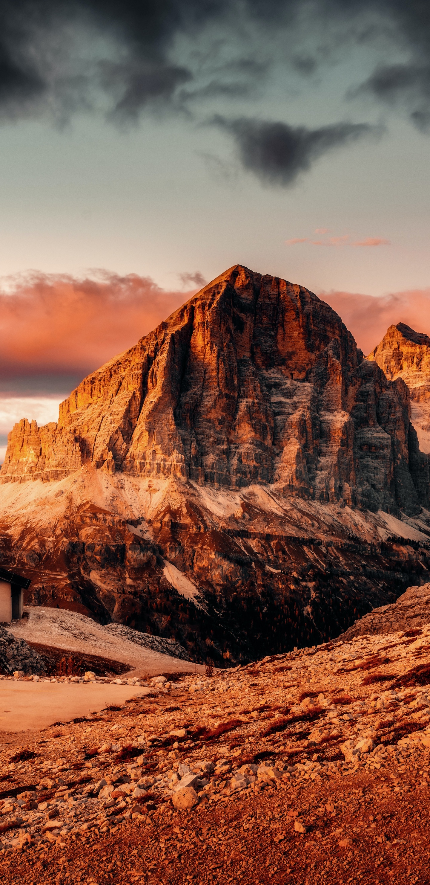 Обои доломит, Доломиты Суперски, три выбора, Карерзее, Кортина dAmpezzo в разрешении 1440x2960