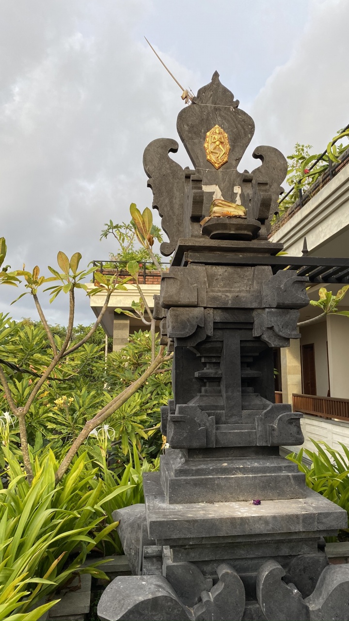 Обои Индонезия, бали, статуя, природа, растительность в разрешении 720x1280