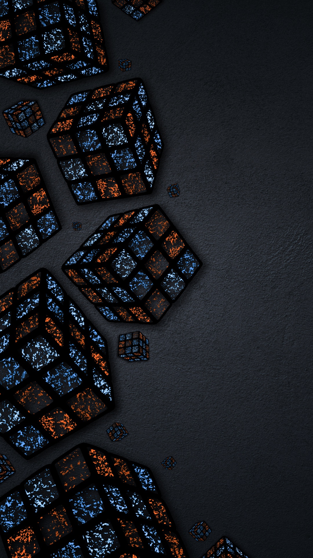 Обои вода, полутона и оттенки, узор, арт, стекло в разрешении 1080x1920