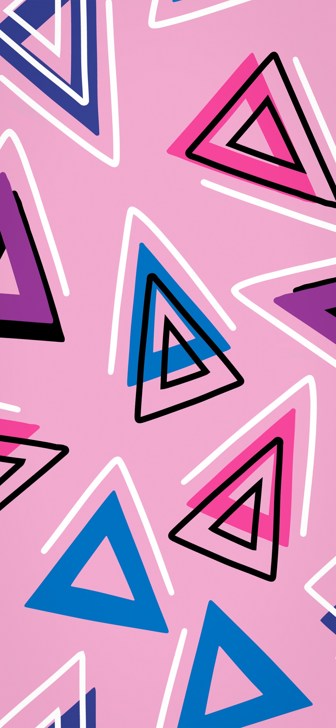 Обои узор, дизайн, графический дизайн, розовый, линия в разрешении 1125x2436