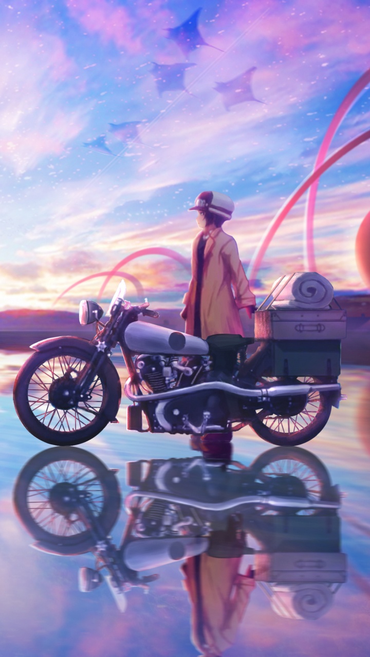 Обои космос, отражение, фан арт, Больше Коннор, иллюстрация в разрешении 720x1280