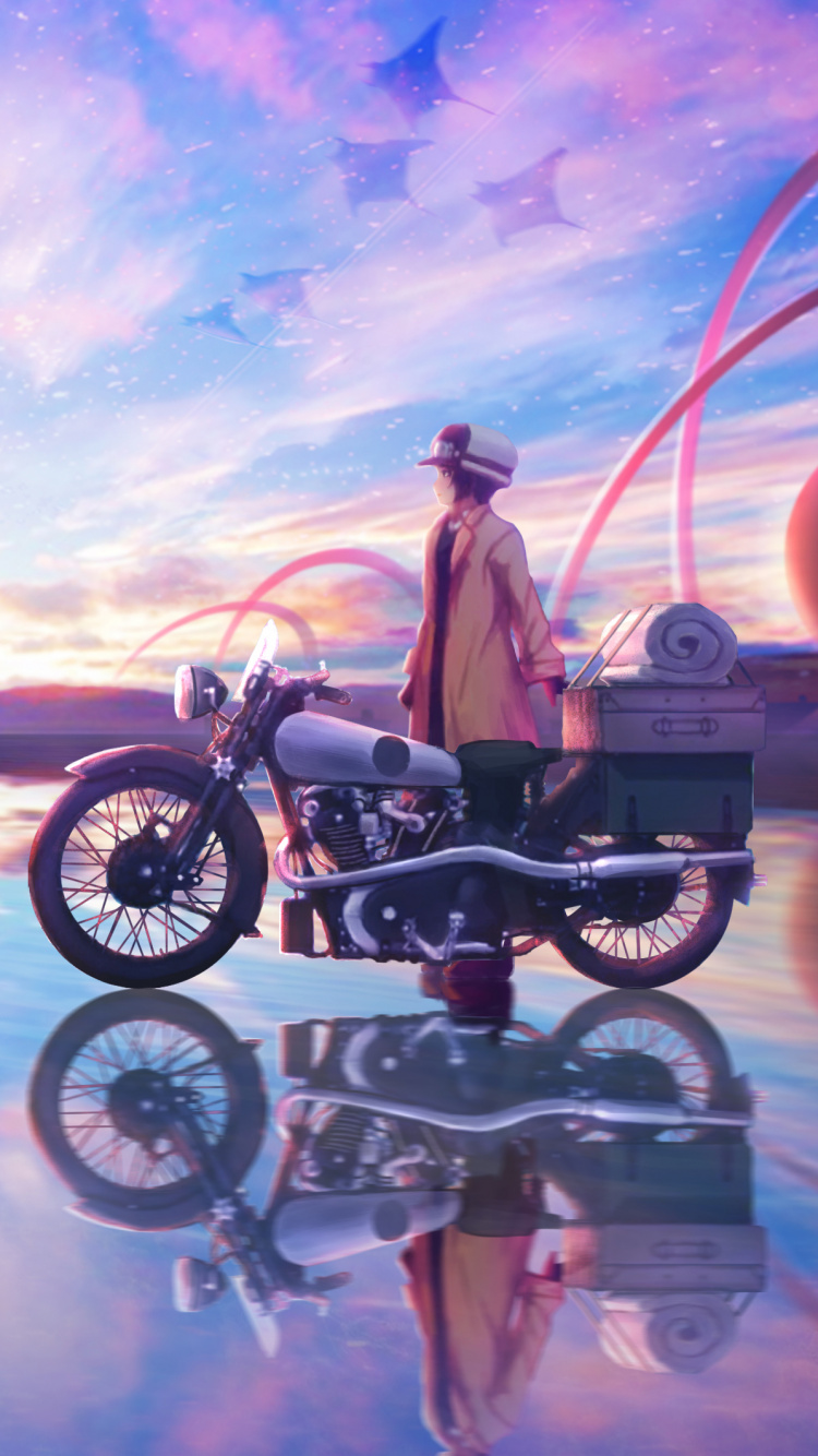 Обои космос, отражение, фан арт, Больше Коннор, иллюстрация в разрешении 750x1334