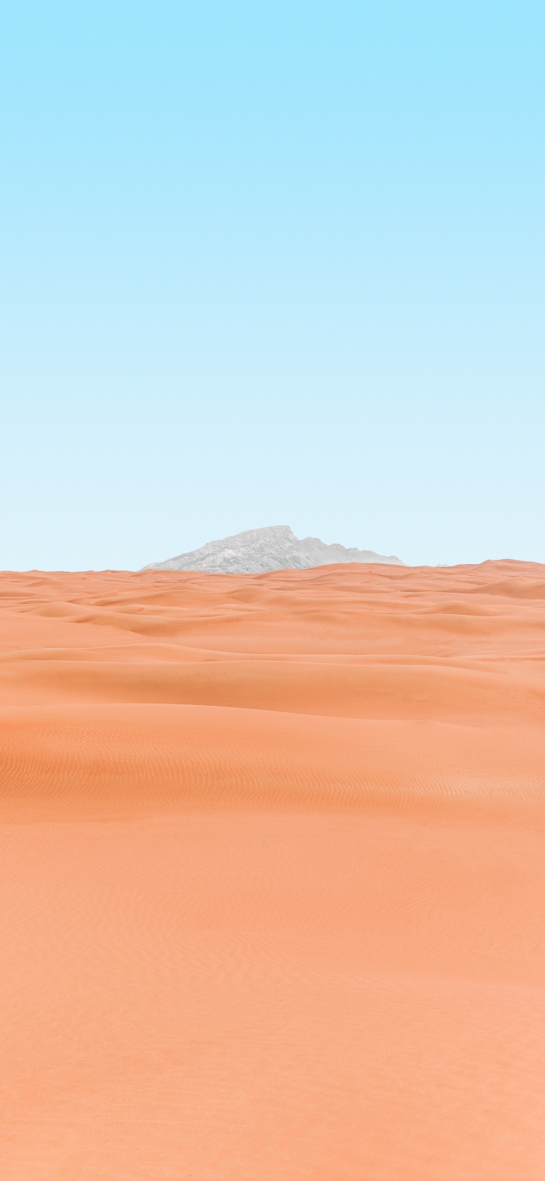 Обои песок, эрг, окружающая среда, эолийские рельефы, Дюна в разрешении 1125x2436