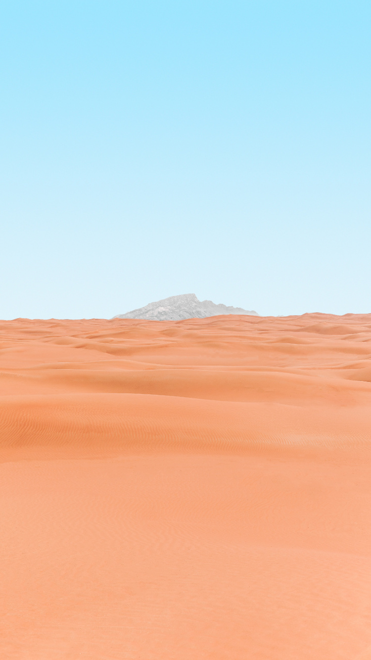 Обои песок, эрг, окружающая среда, эолийские рельефы, Дюна в разрешении 750x1334