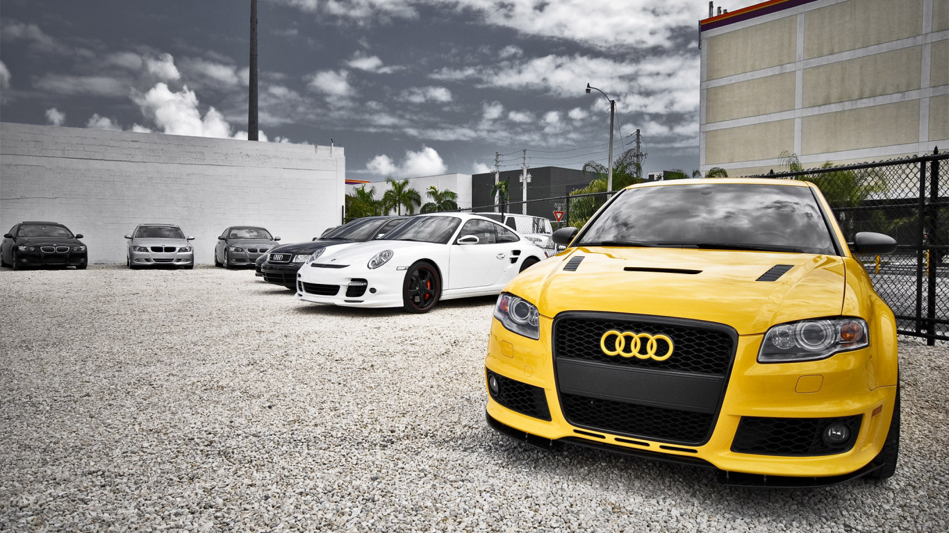 Обои audi, авто, колесо, семейный автомобиль в разрешении 1366x768