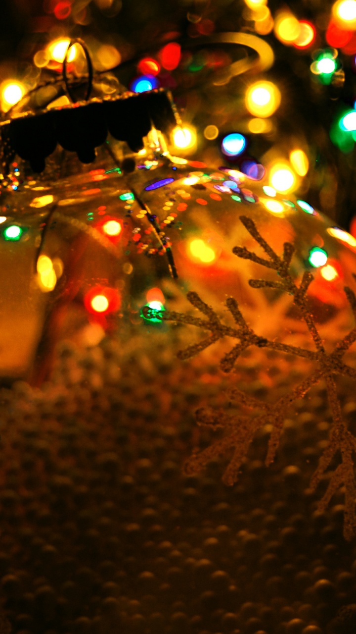 Обои праздник, Рождественский день, свет, освещение, Рождественские огни в разрешении 720x1280