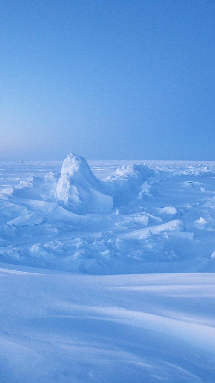 Обои Южный полюс, Северный полюс, Северный Ледовитый океан, полярные регионы земли, географический полюс в разрешении 720x1280