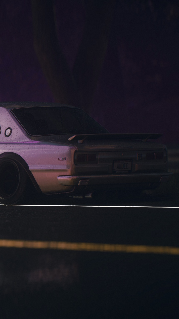 Обои need for speed, авто, компактный автомобиль, автомобильный экстерьер, автомобильное освещение в разрешении 720x1280