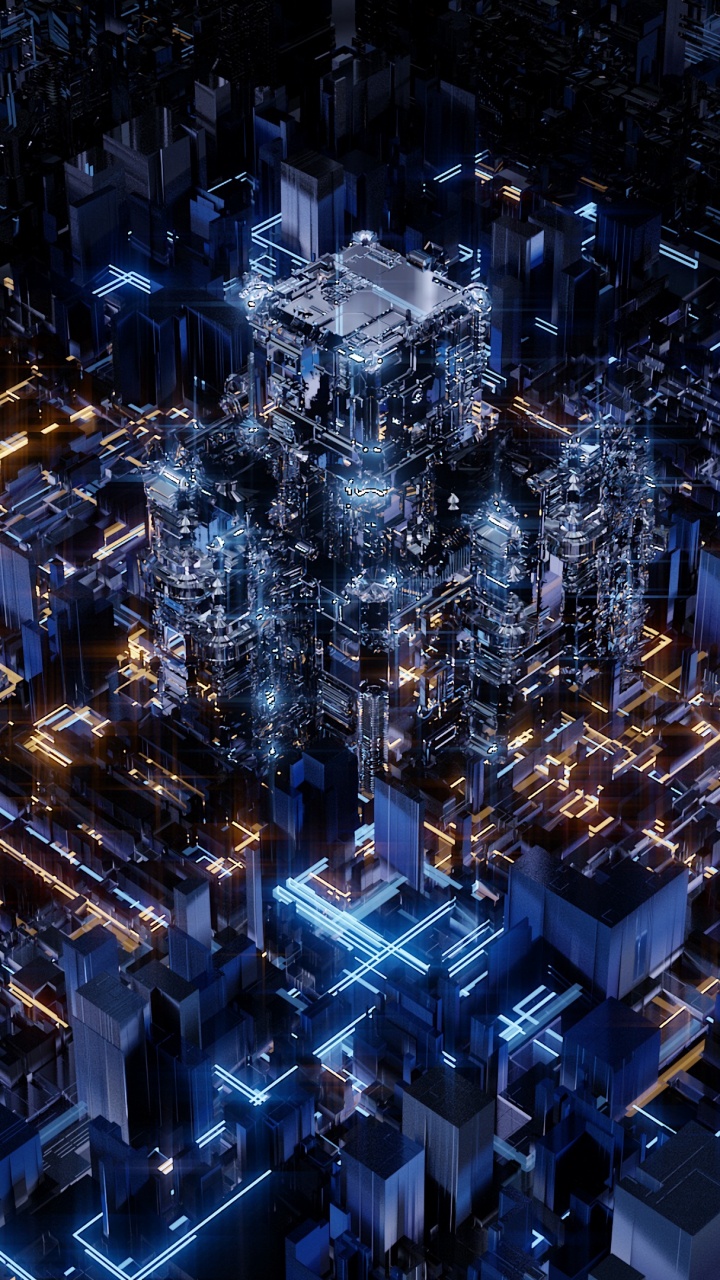 Обои метрополия, синий, вода, синий кобальт, электрик в разрешении 720x1280