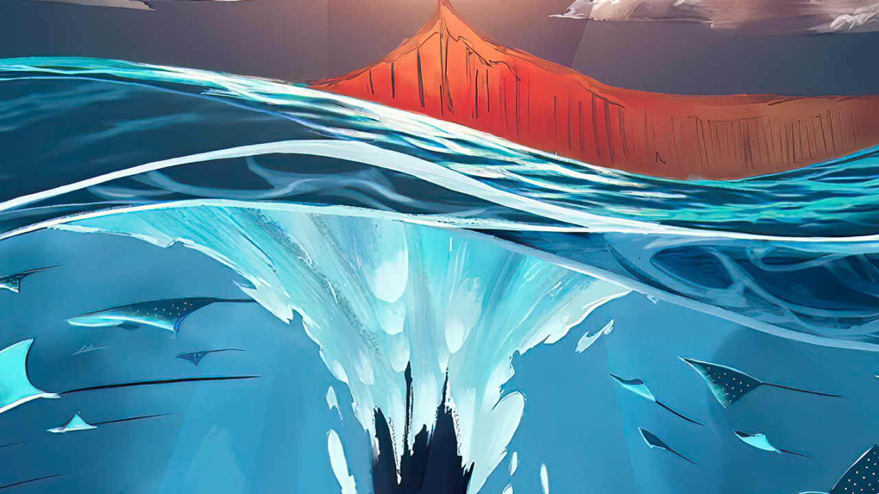 Обои свет, Сэм Колдер, анимация, арт, графический дизайн в разрешении 1280x720