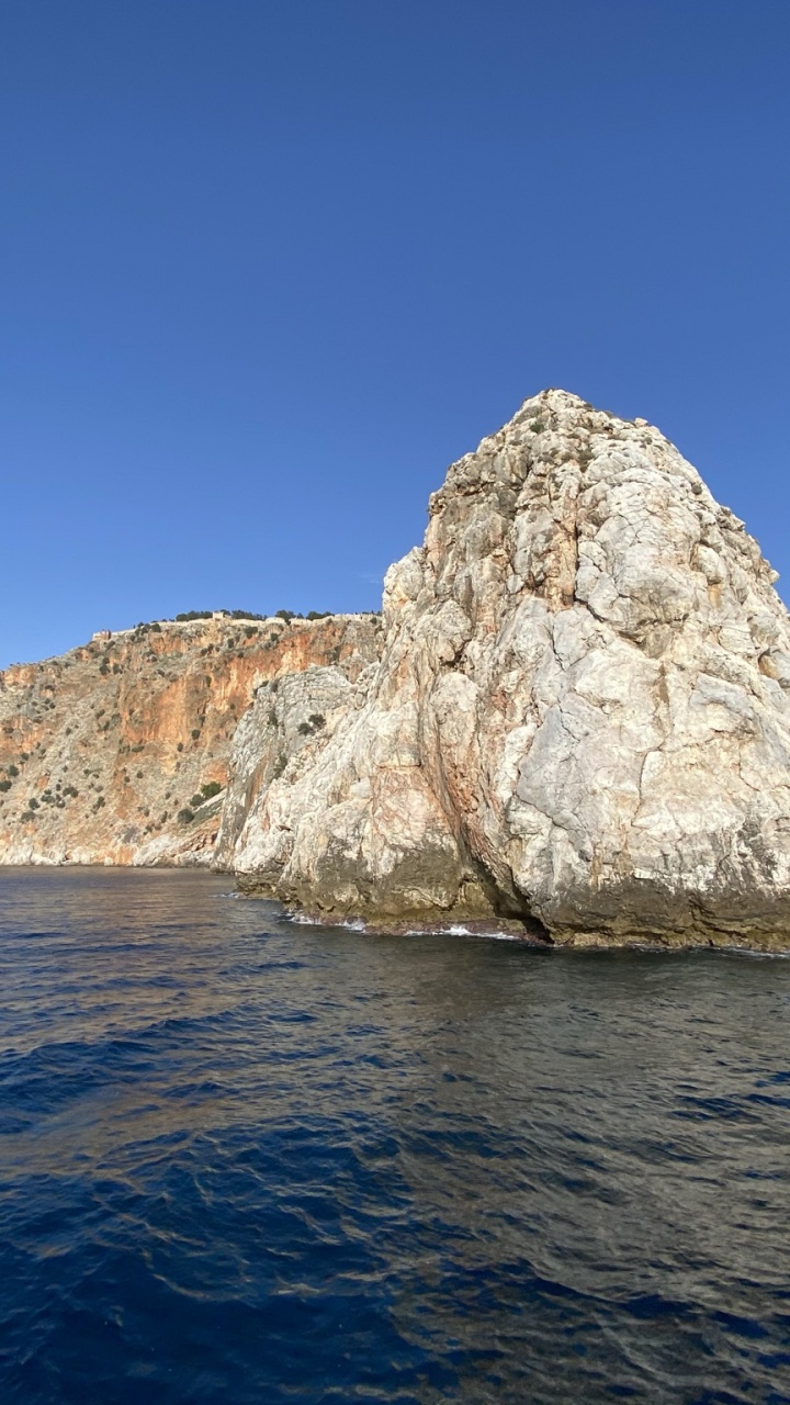 Обои море, вода, синий, природный ландшафт, облако в разрешении 720x1280