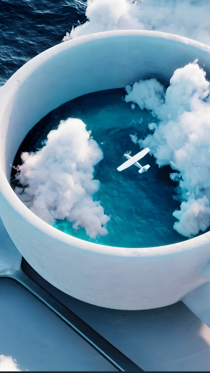 Обои вода, снег, чашка, посуда, жидкий в разрешении 720x1280