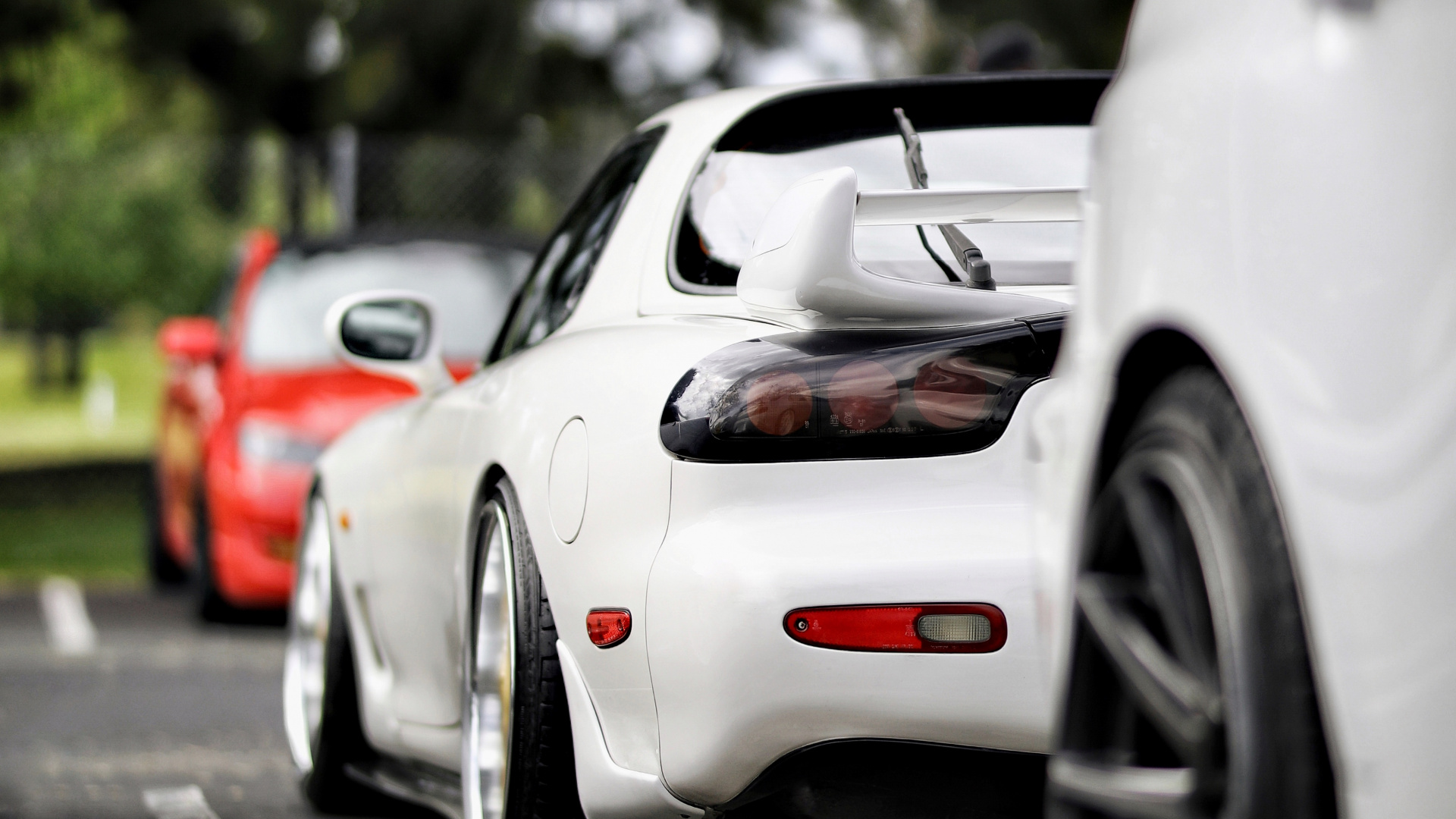 Обои Mazda RX-7, спортивный автомобиль, авто, колесо, Мазда в разрешении 1920x1080