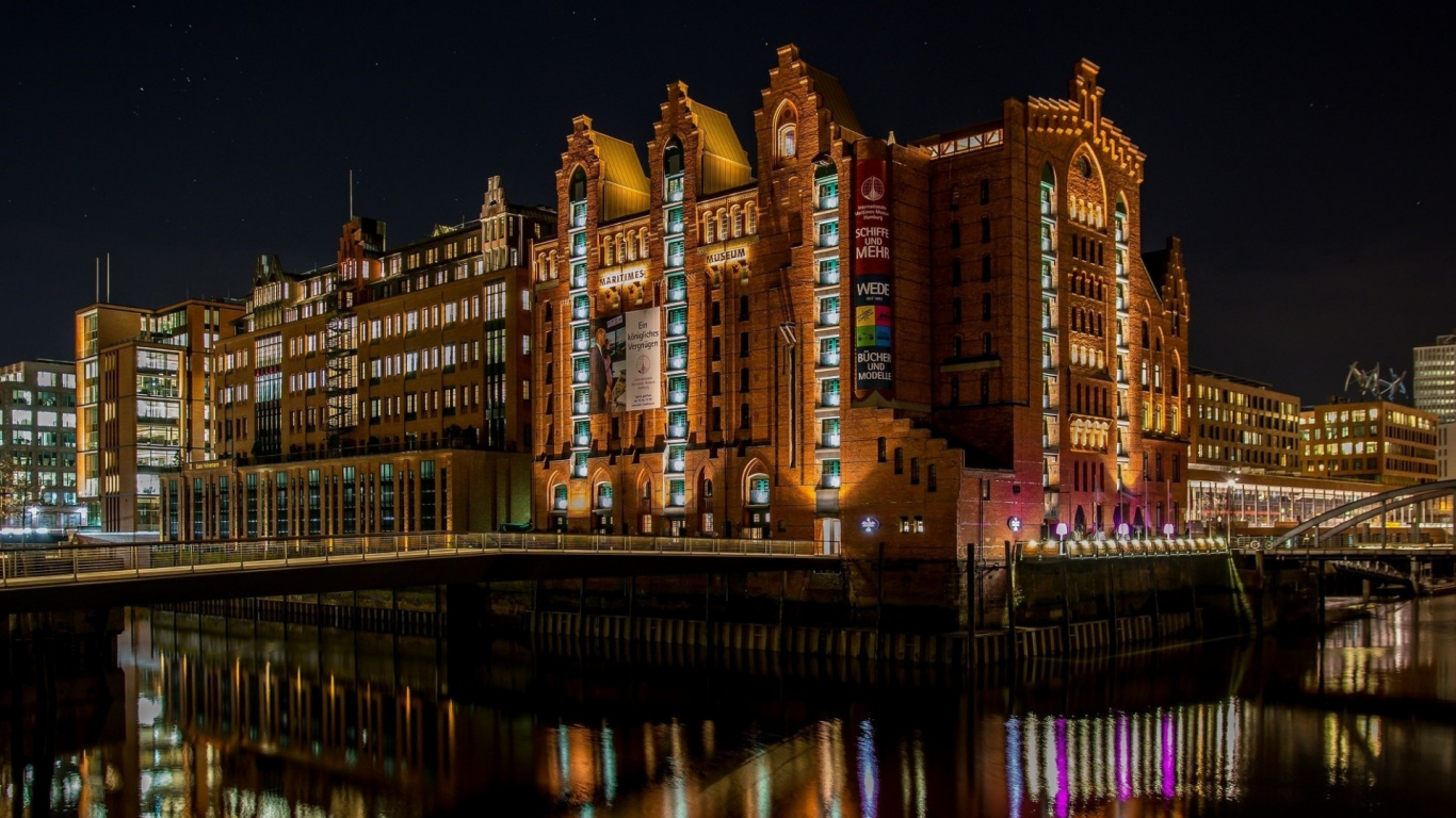 Обои морской музей гамбурга, международный морской музей, музей, морской музей, государственный Эрмитаж в разрешении 1366x768