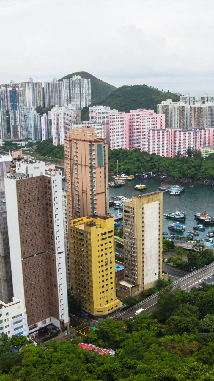 Обои городской пейзаж, городской район, город, метрополия, башня в разрешении 720x1280