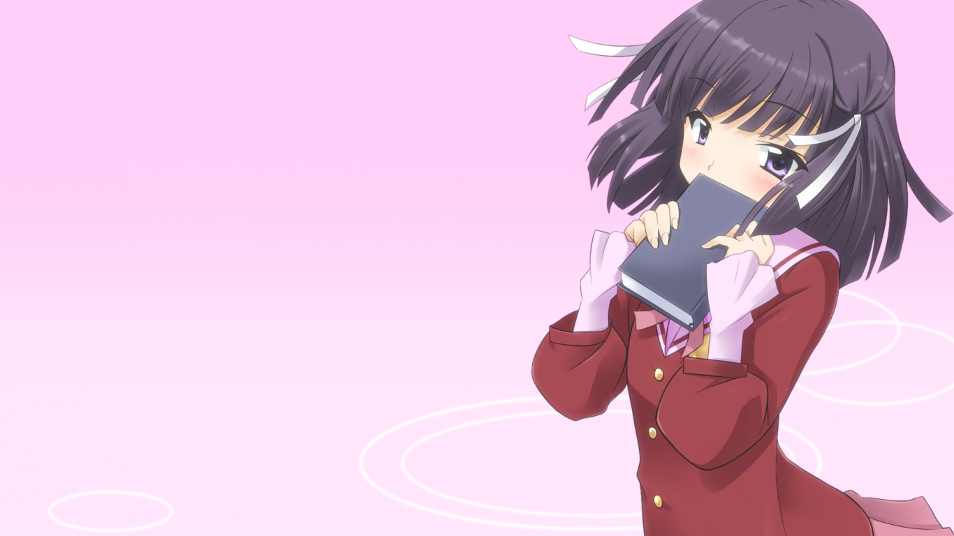 Обои мультфильм, розовый, фиолетовые, пурпур, девушка в разрешении 1366x768