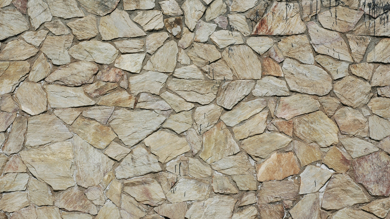 Обои камень, каменная стена, стена, кирпич, рок в разрешении 1366x768