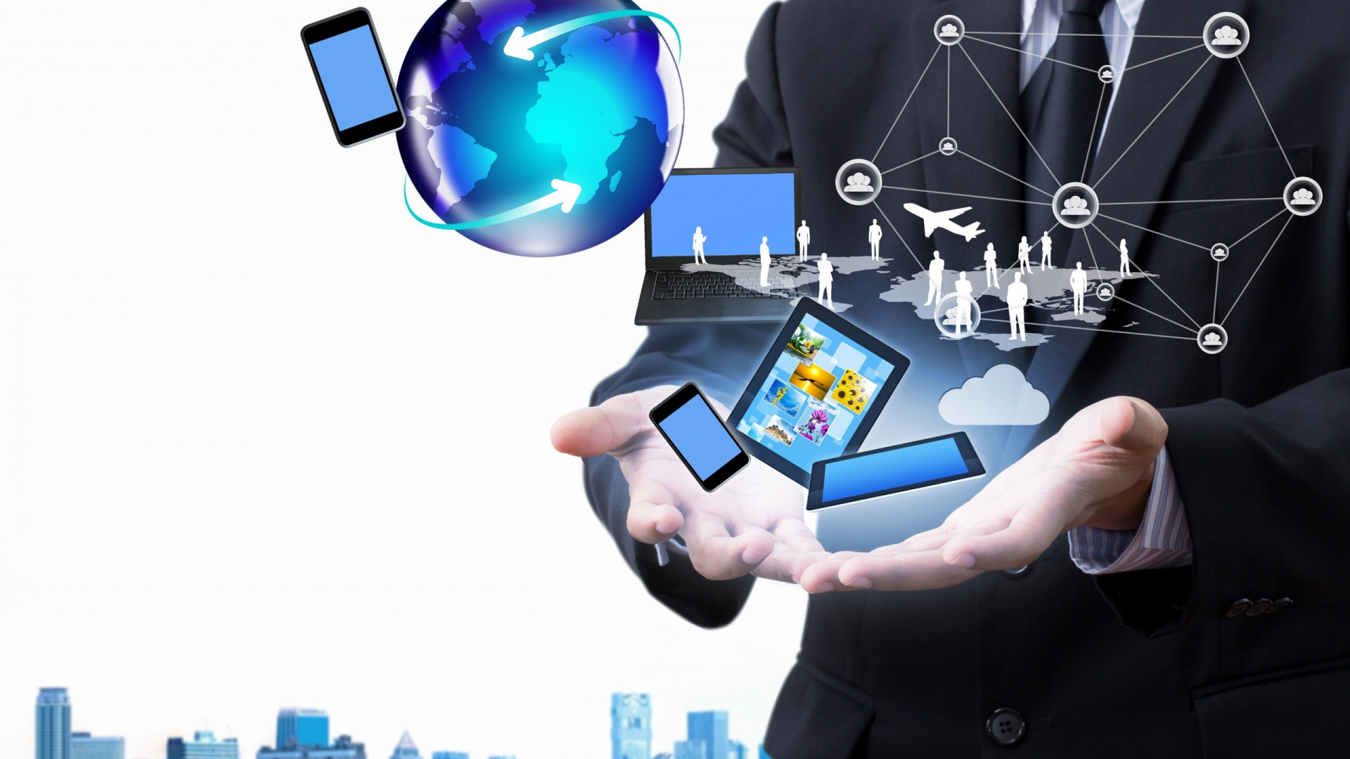 Обои интернет, Информационные технологии, технологии, мир, гаджет в разрешении 1920x1080