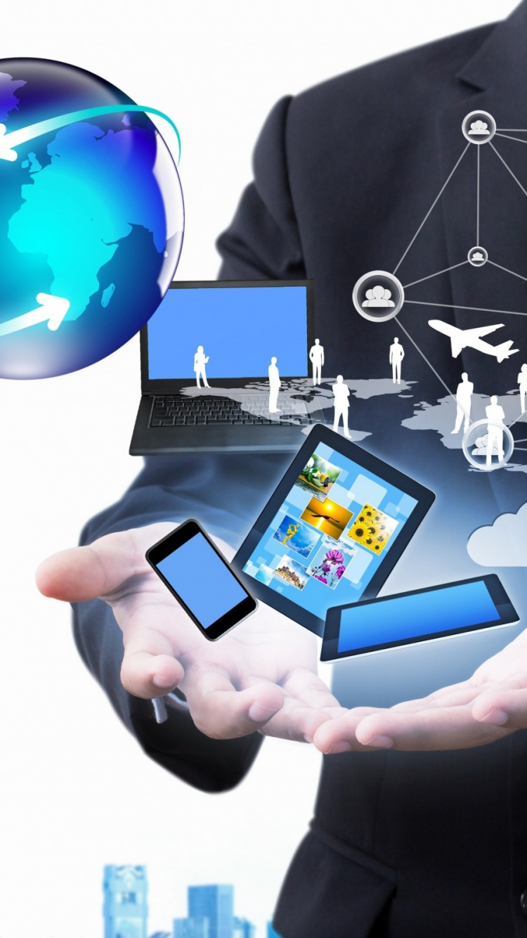 Обои интернет, Информационные технологии, технологии, мир, гаджет в разрешении 750x1334