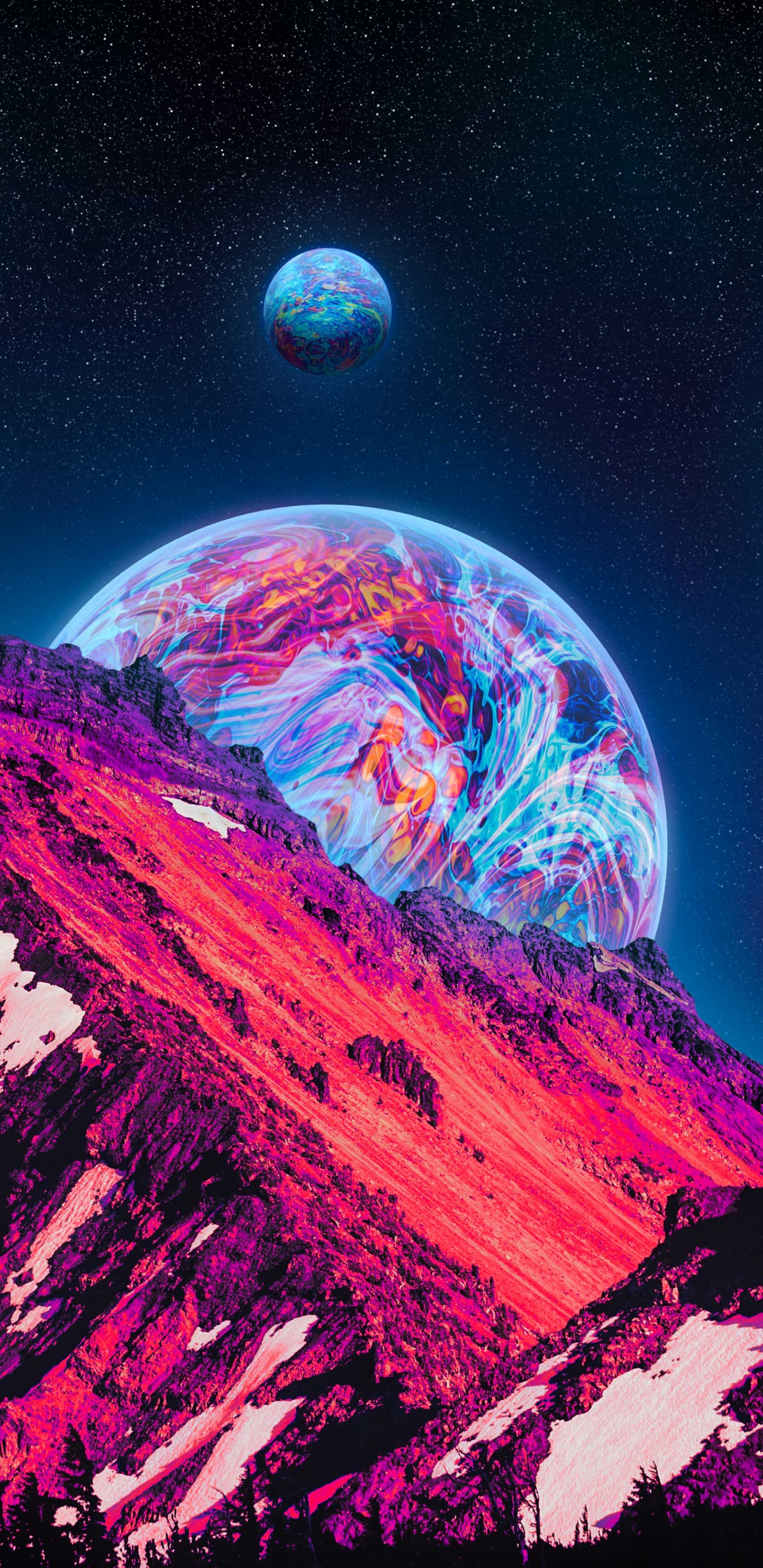 Обои атмосфера, мир, природа, окружающая среда, астрономический объект в разрешении 1440x2960