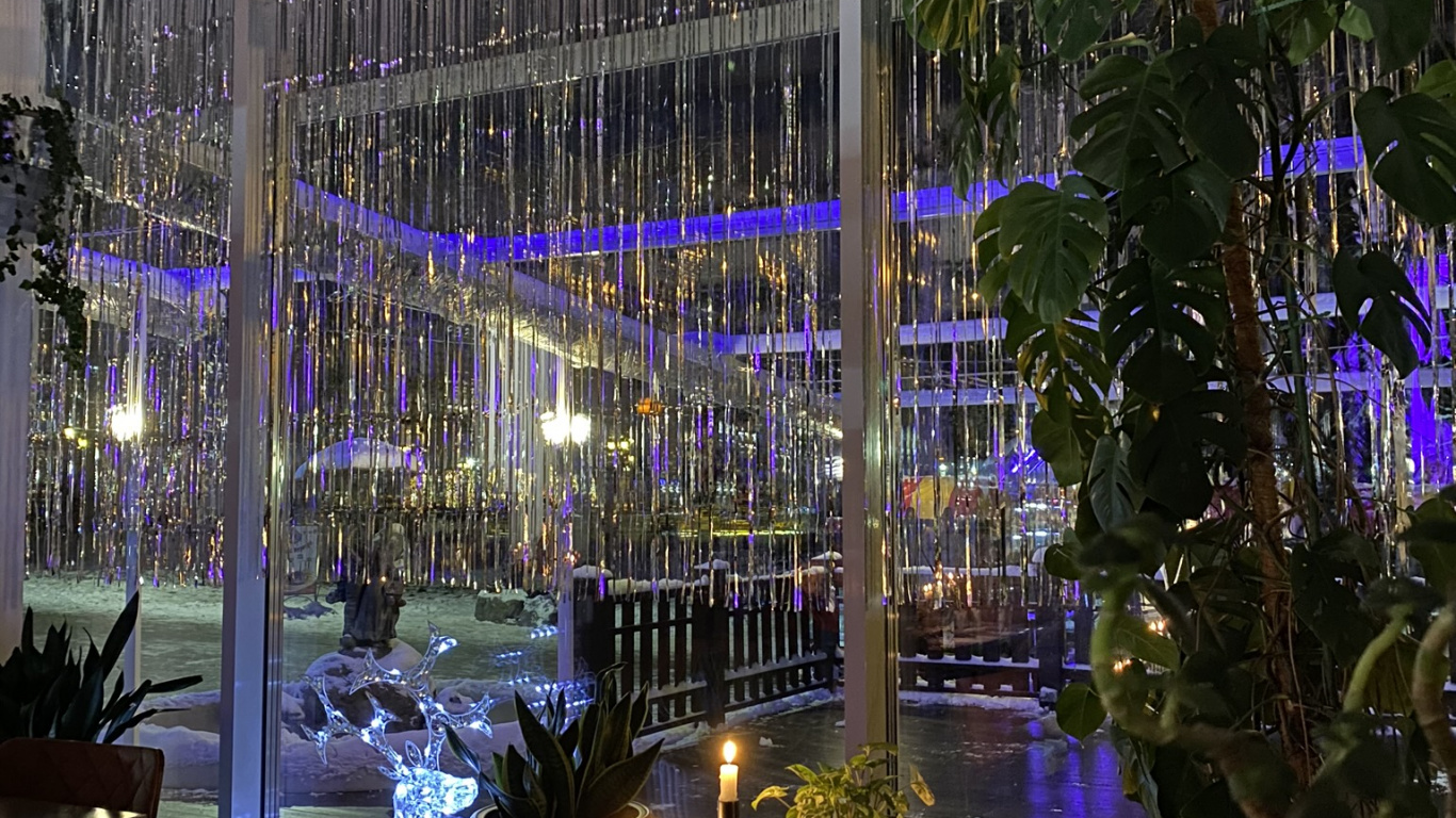 Обои ресторан, наука, биология, освещение, таблица в разрешении 1366x768