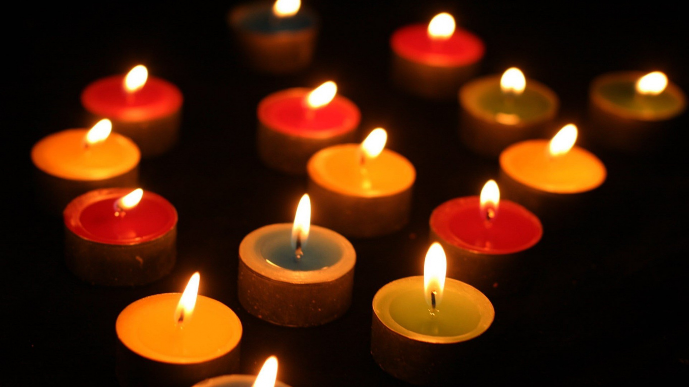 Обои свеча, свет, освещение, воск, пламя в разрешении 1366x768