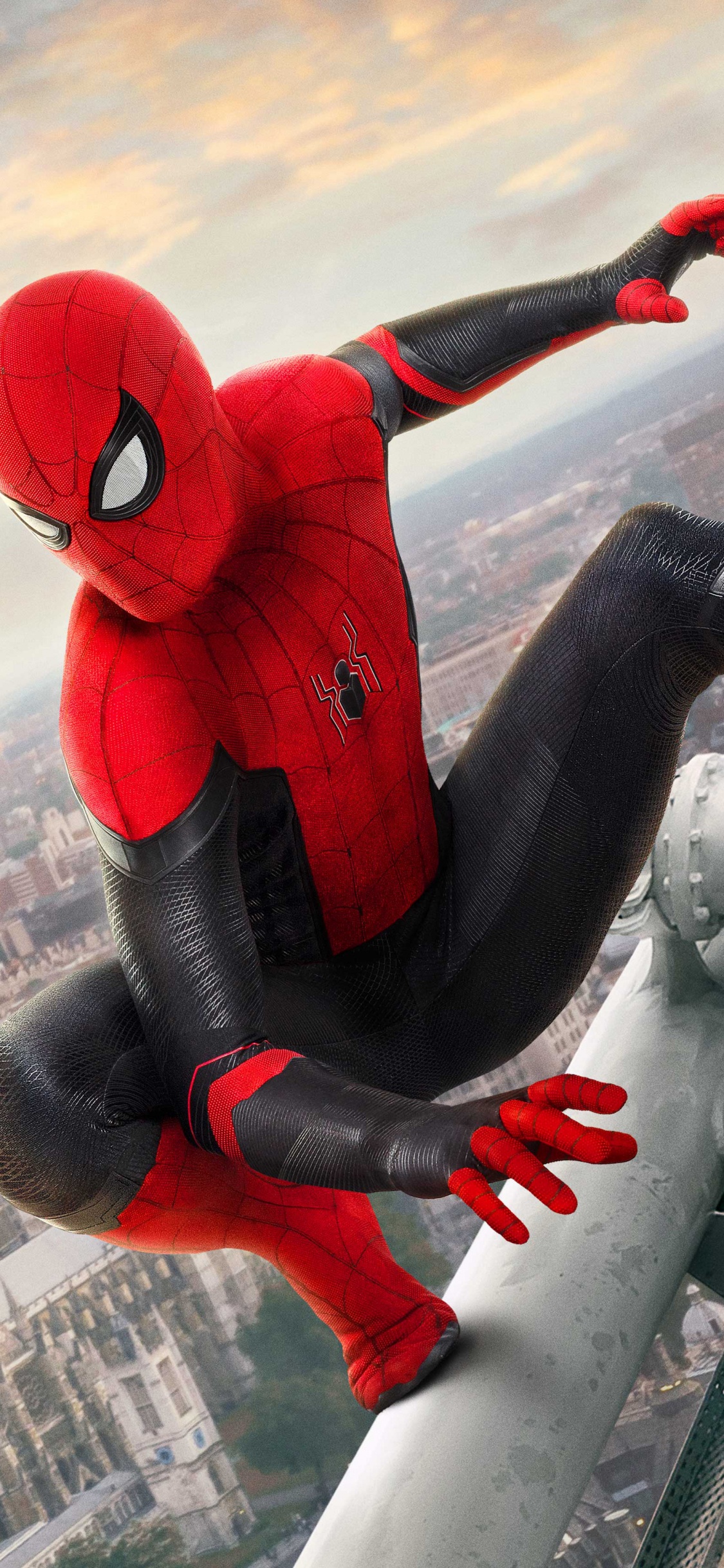 Обои человек-паук, marvel, Студия Marvel, супергерой, экстремальный вид спорта в разрешении 1125x2436