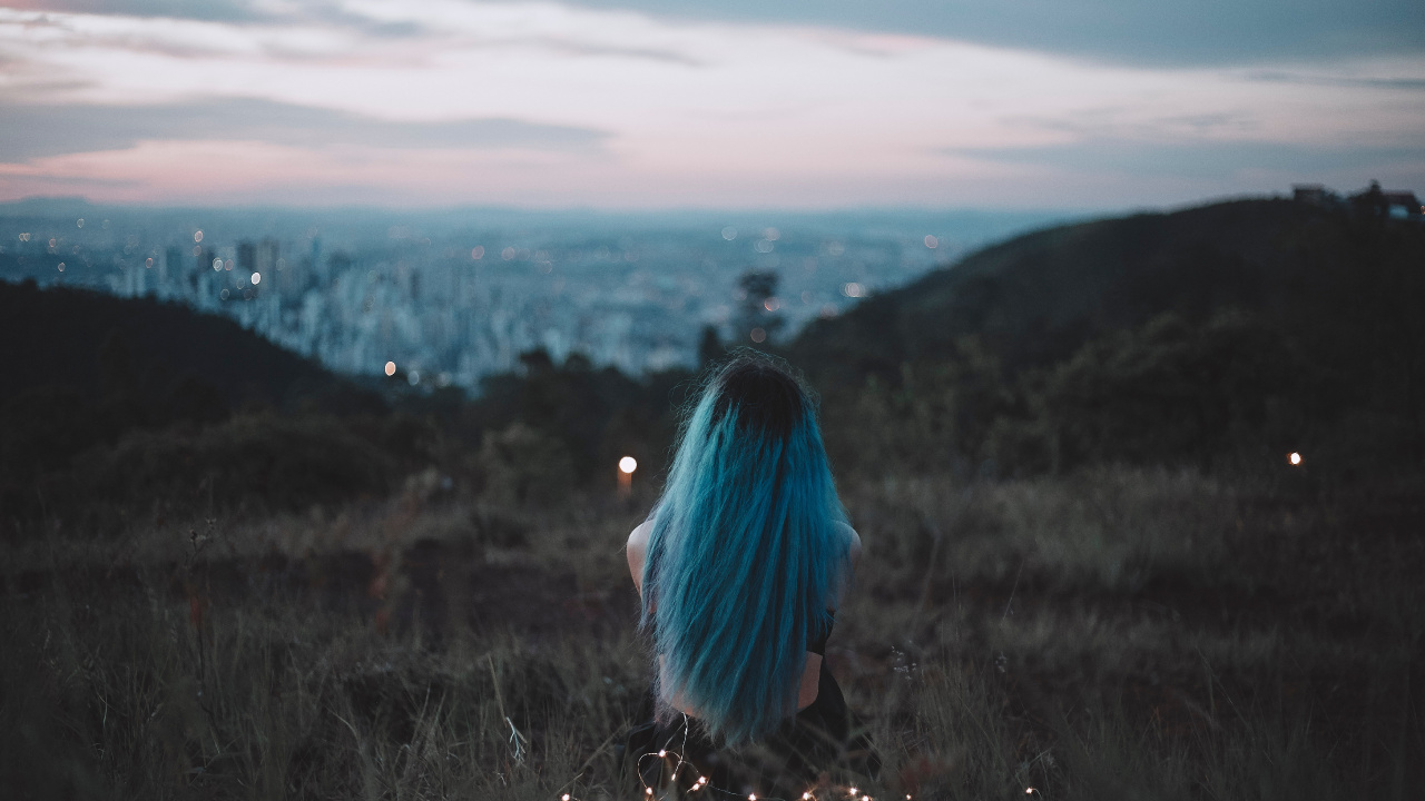 Обои синий, природа, свет, атмосфера, пейзаж в разрешении 1280x720