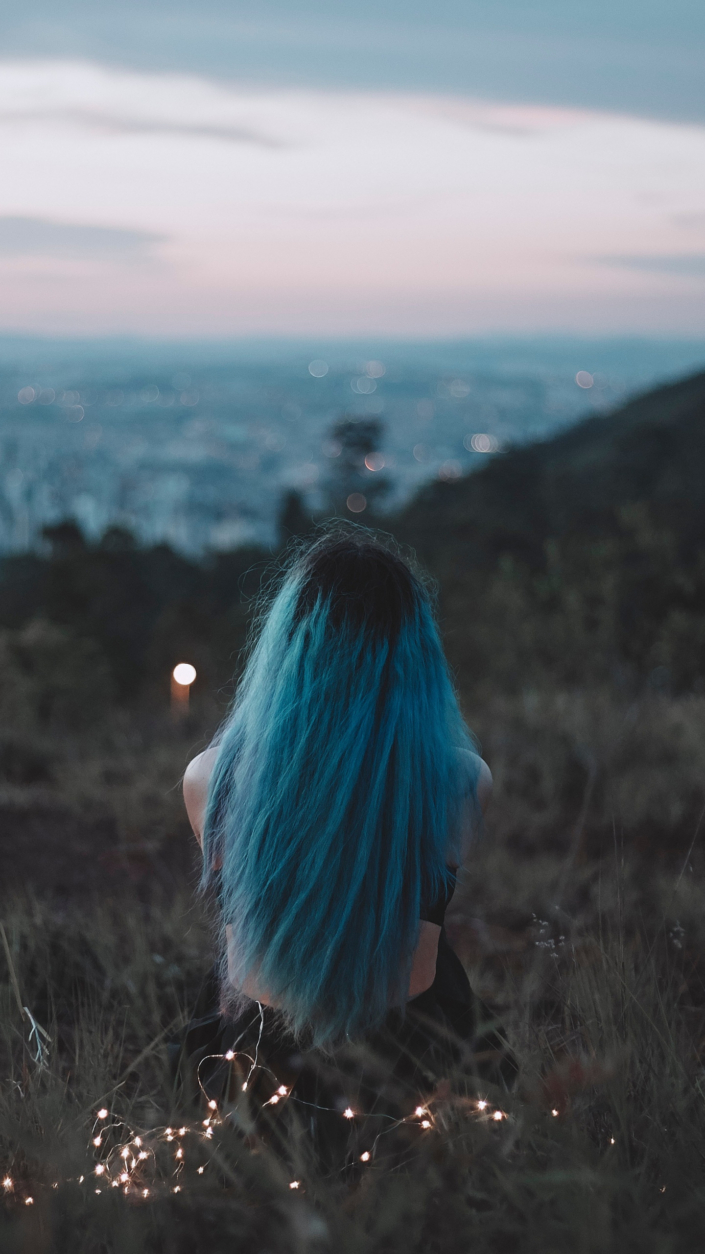 Обои синий, природа, свет, атмосфера, пейзаж в разрешении 1440x2560