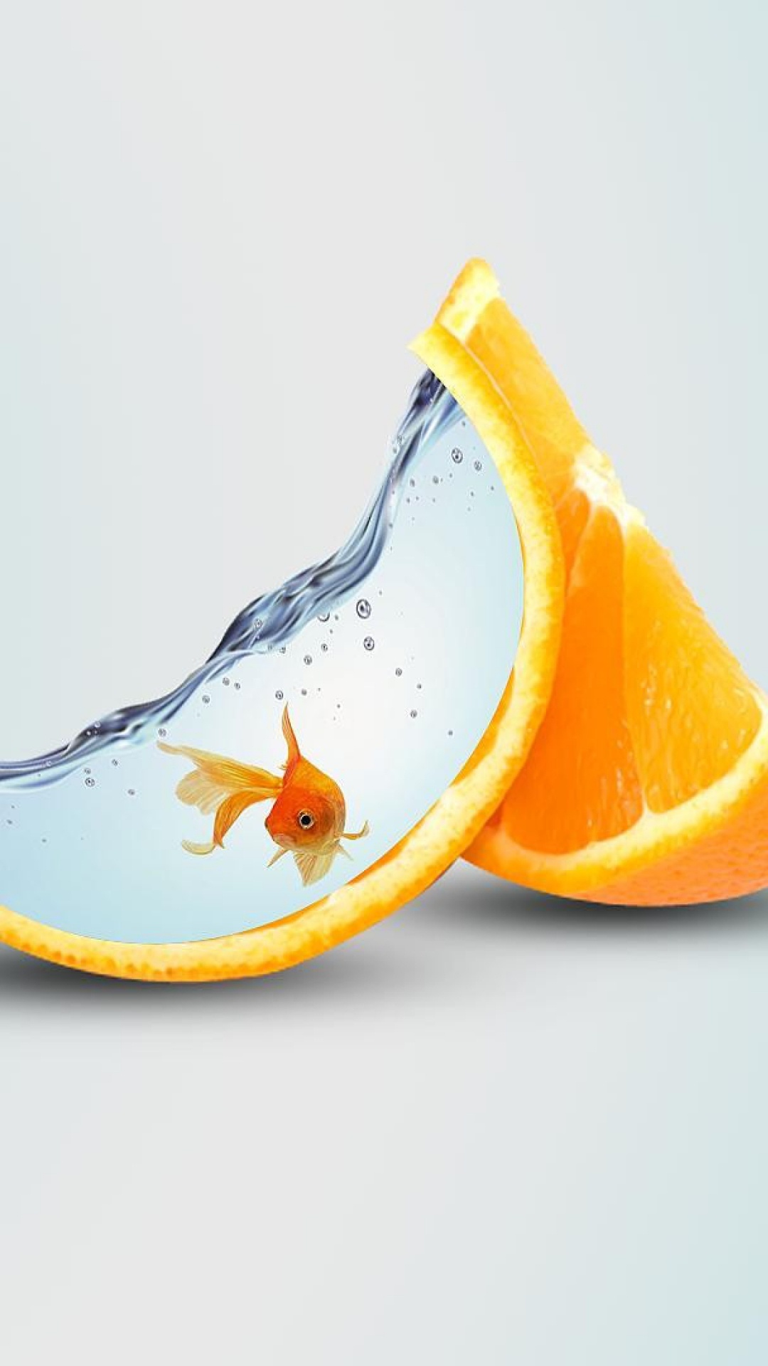 Обои Апельсин, фрукты, кожура, цитрус, желтый в разрешении 1080x1920