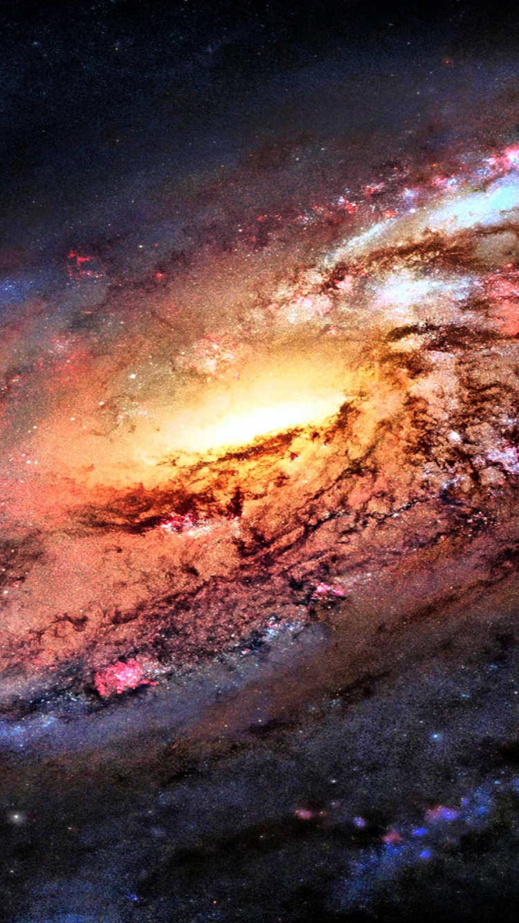 Обои астрономический объект, Галактика, космическое пространство, атмосфера, космос в разрешении 750x1334