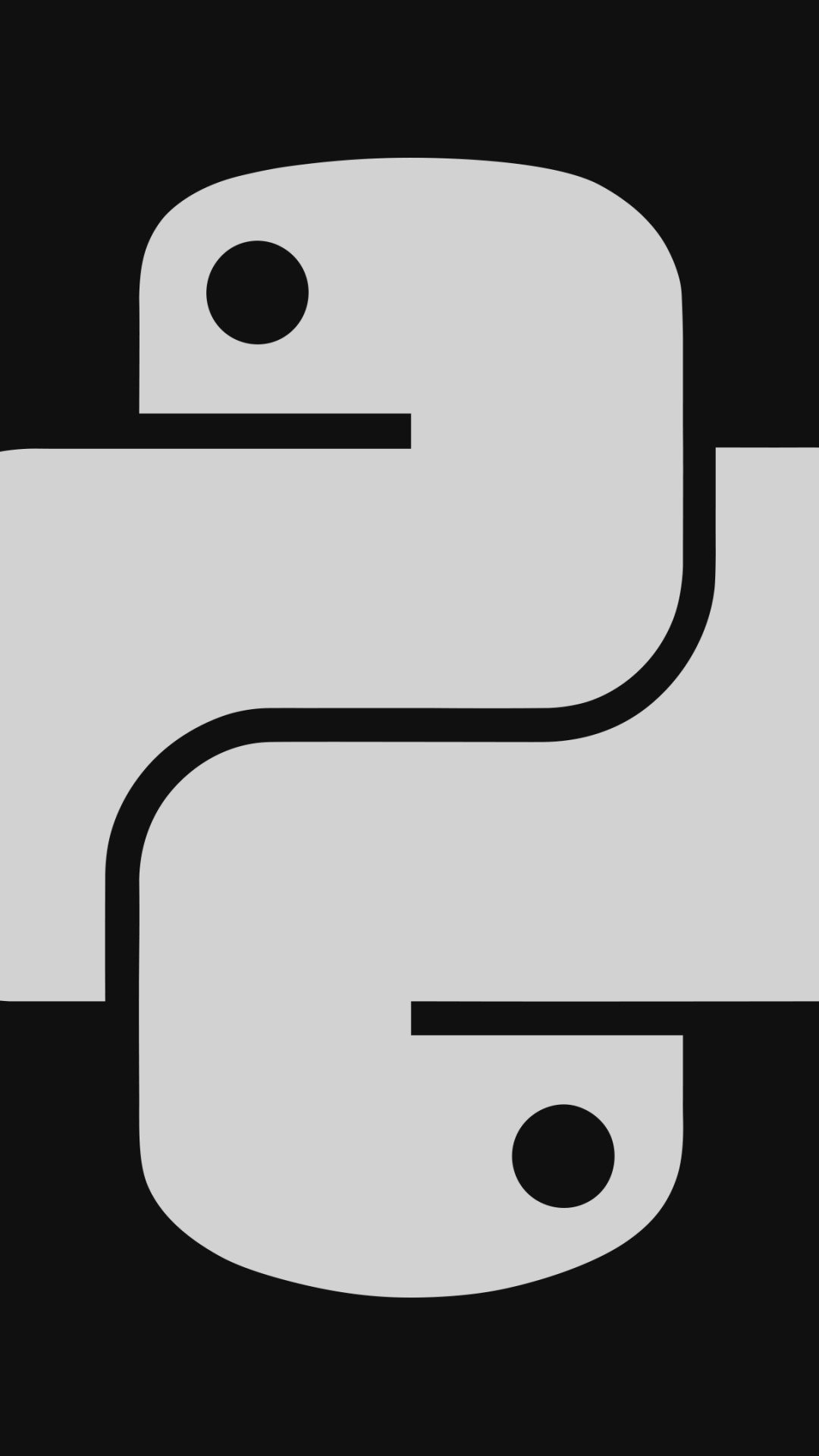 Обои логотип python, питон, икона, Язык программирования, лого в разрешении 1080x1920