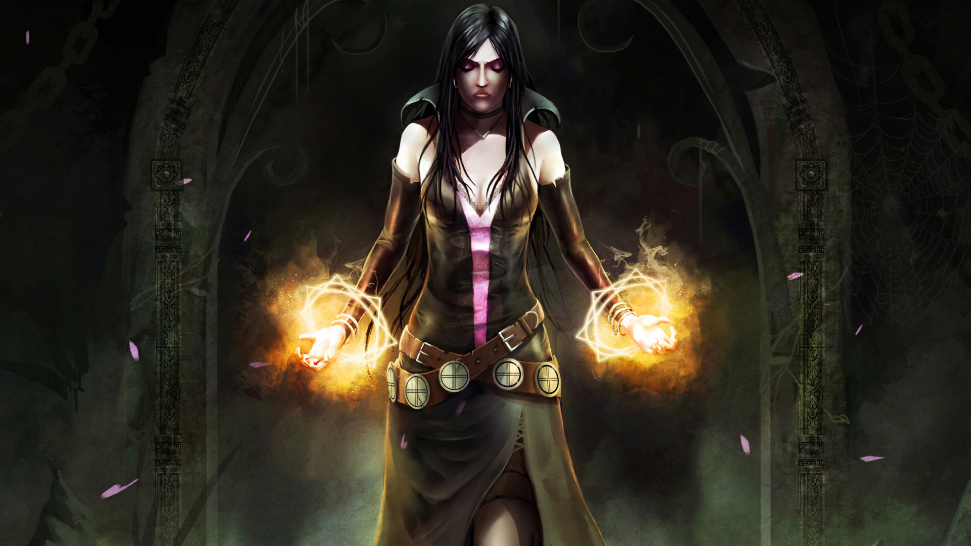 Обои Trine 2, коллекционные карточки steam, темнота, компьютерная игра, демон в разрешении 1920x1080