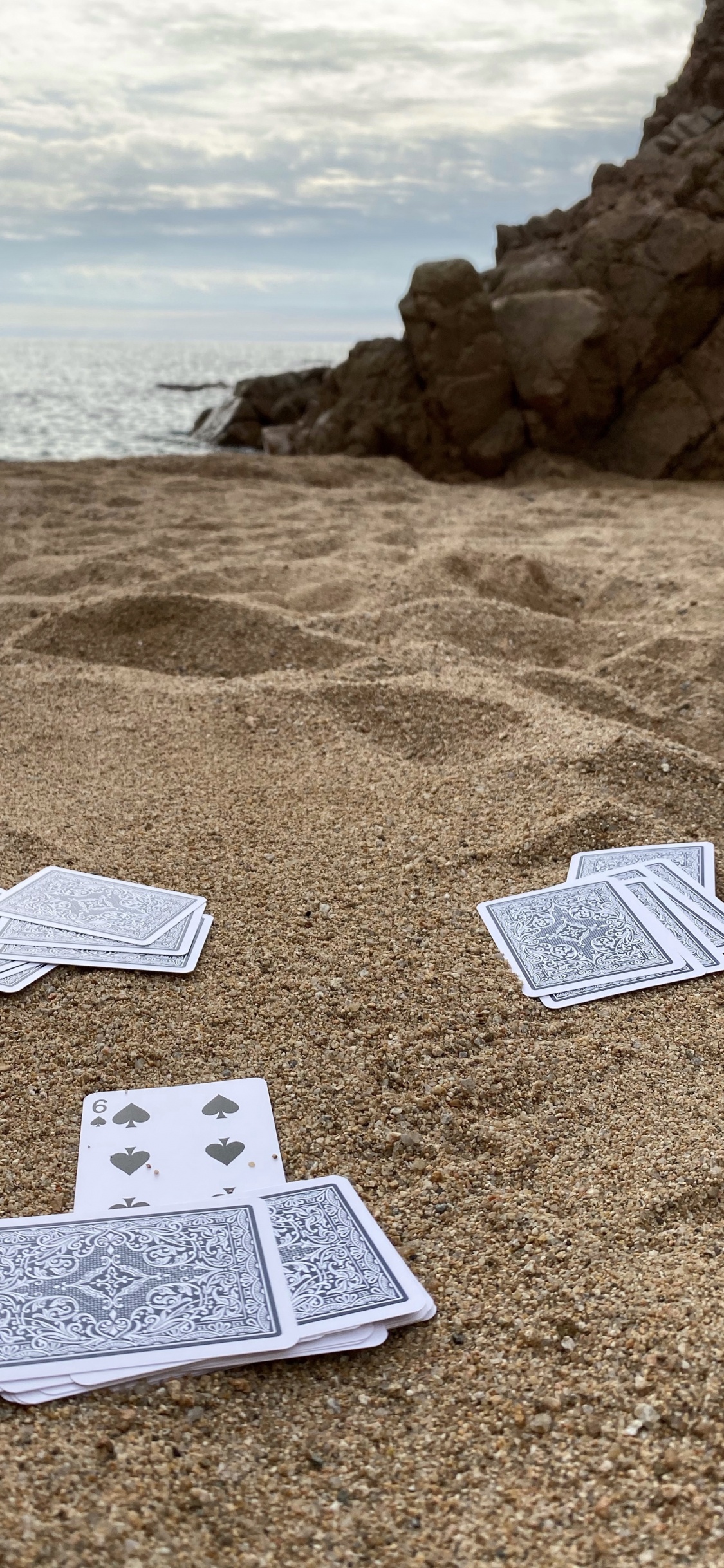 Обои море, вода, песок, местность, геология в разрешении 1125x2436