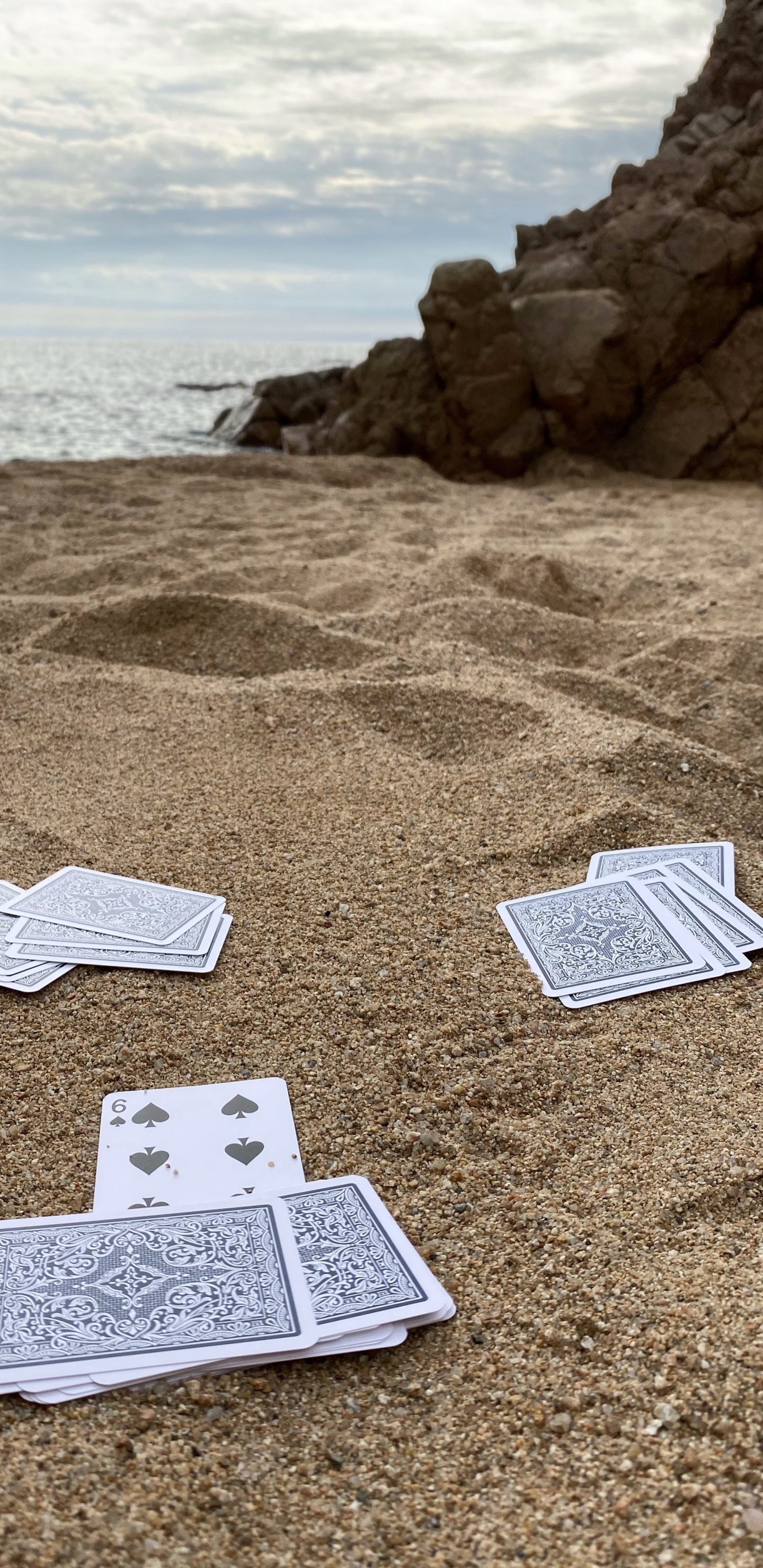 Обои море, вода, песок, местность, геология в разрешении 1440x2960