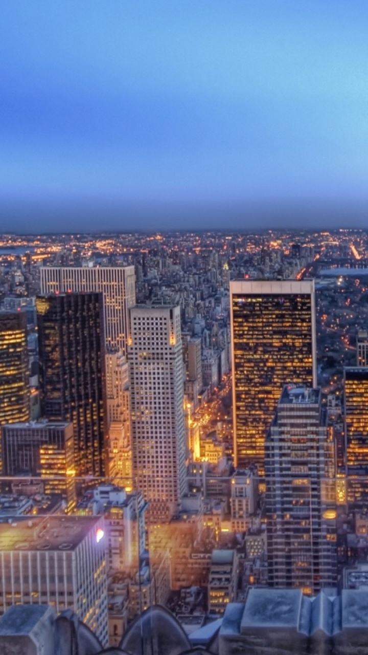 Обои городской пейзаж, город, городской район, линия горизонта, метрополия в разрешении 720x1280