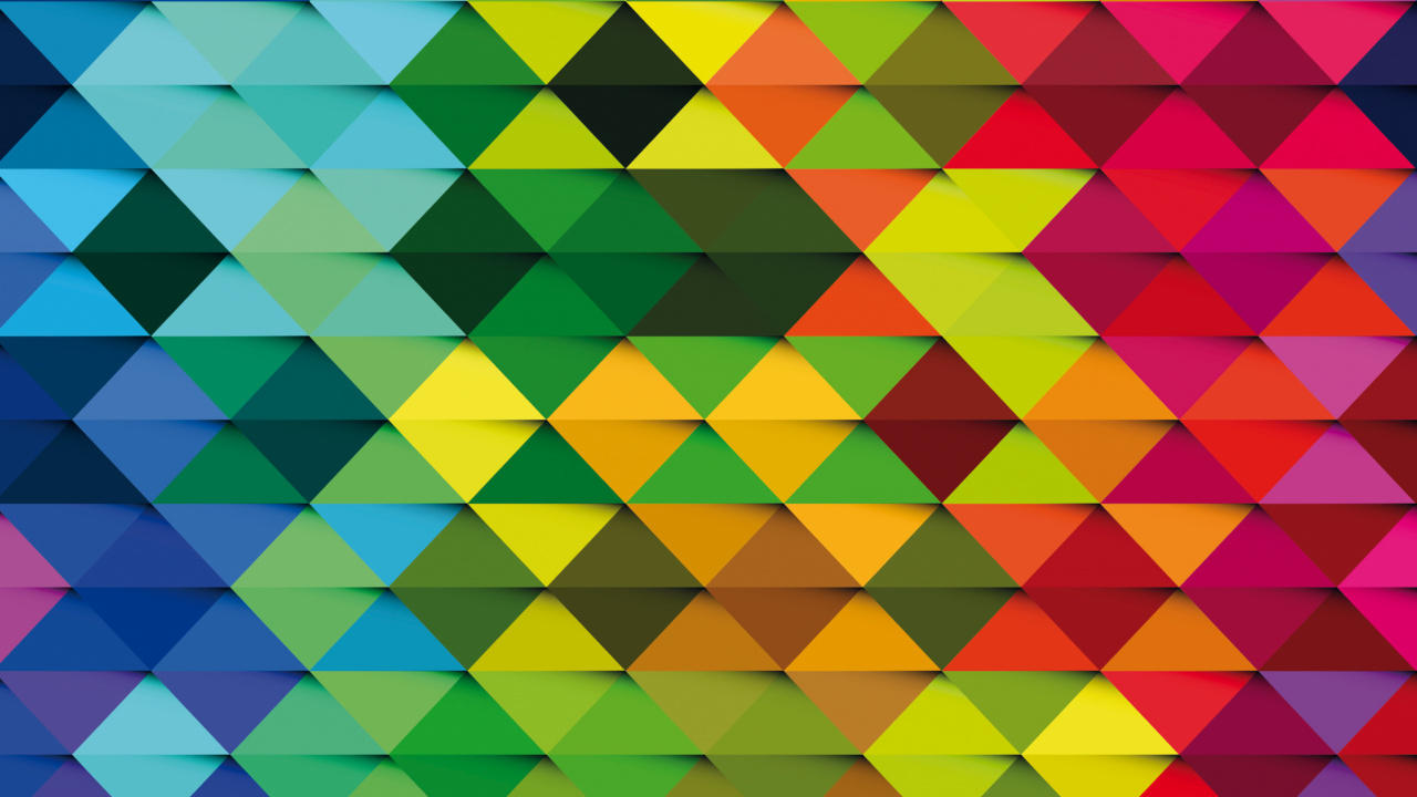 Обои треугольник, узор, линия, симметрия, дизайн в разрешении 1280x720